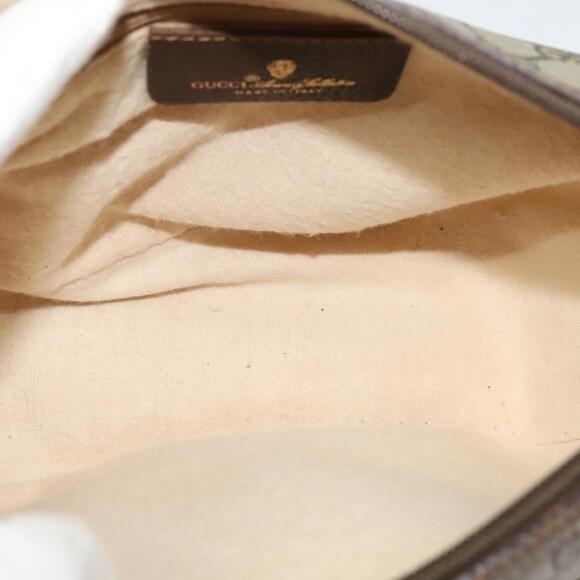 GUCCI GG Supreme Web Sherry Line Bag Pvc Brown Gold 89 02 032 - Picture 16 of 16